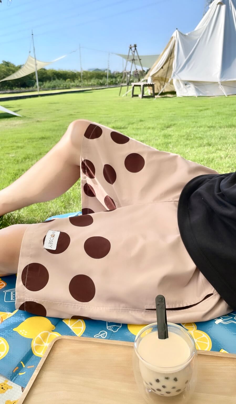 Moosey珍珠奶茶褲