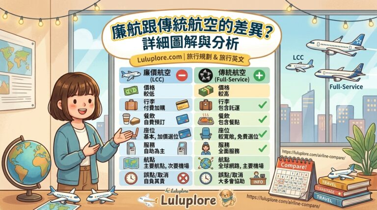 廉航跟傳統航空的差異_首圖